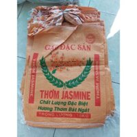 vỏ bao đựng gạo thơm Jasmine 10kg y hình, combo 100 cái