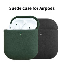 Vỏ bảo vệ AirPods 4 bằng da lộn cho Apple Airpods Pro thế hệ 2/3/2/1, vỏ cứng