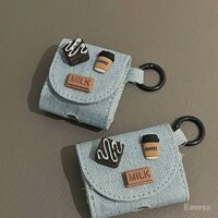Vỏ bảo vệ AirPods pro thế hệ thứ hai denim phong cách Hàn Quốc Vỏ tai nghe Bluetooth không dây Apple thế hệ thứ 3 thế hệ thứ 1