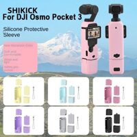 Vỏ bảo vệ Camera SHIKICK, Camera Gimbal bền chống trầy xước, Vỏ mềm chống bụi bằng silicon chống va đập cho DJI Osmo Pocket 3