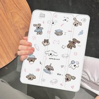 Vỏ bảo vệ có thể gập lại TPU cho iPad Air 3 Gen 9 Air 2 Air 5 Air 6 Gen 5 Gen 7 Air 1 Gen 6 Gen 10 Gen 8 Air (13inch) Air 4 Graffiti dễ thương có khe cắm bút