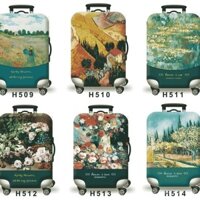 [Vỏ bảo vệ dày và bền] Vỏ đàn hồi cho hành lý, kích thước 20/22/24/26/28/30/32 inch, vỏ chống bụi cho vali đẩy, bảo vệ vali du lịch