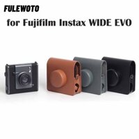 Vỏ bảo vệ FILEWOTO, Camera tức thì chống sốc, Túi chụp ảnh cổ điển di động bằng da PU cho Fujifilm Instax WIDE EVO Travel