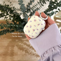 Vỏ Bảo Vệ Hộp Sạc Tai Nghe Bluetooth AirPods 1 / 2 Pro (2019) 3 Pro2 (2022) Họa Tiết Hoa Tươi Mới Có Dây Đeo earphone Bluetooth case compatible for AirPods 1/2 Pro(2019) 3 Pro2(2022) “ins fresh floral ”IMD case with ring