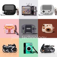 Vỏ bảo vệ hộp sạc tai nghe bluetooth không dây bằng silicon mềm họa tiết hoạt hình dễ thương cho Airpods 1 2 3 2021