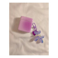 Vỏ Bảo Vệ Hộp Sạc Tai Nghe airpods 1 2 3 pro apple Không Dây Bằng acrylic Màu Cầu Vồng Chất Lượng Cao