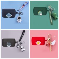 Vỏ Bảo Vệ Hộp Sạc Tai Nghe Skullcandy JIB Bằng Silicon Hình Khủng Long / Gấu Trúc Dễ Thương Kèm Móc Khóa Tiện Lợi