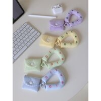 Vỏ Bảo Vệ Hộp Sạc Tai Nghe Apple AirPods Bằng Cotton Màu Sắc Dễ Thương Phù Hợp Với Nữ