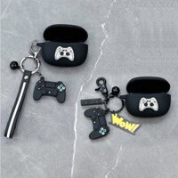 Vỏ Bảo Vệ Hộp Sạc Tai Nghe Bluetooth Jabra Elite 5 / Evolve2Buds / Elite 85t Bằng Silicon Hình Máy Chơi game Hoạt Hình Kèm