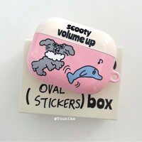 Vỏ Bảo Vệ Hộp Sạc Tai Nghe Bluetooth Không Dây pro2 3 1 / 2 Bằng Chất Liệu Cứng Họa