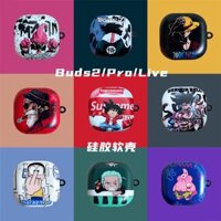 Vỏ Bảo Vệ Hộp Sạc Tai Nghe Samsung Galaxy Buds 2 Hình SpongeBob SquarePants & Pai Big Star