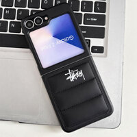 Vỏ bảo vệ kiểu dáng áo khoác da sang trọng 3D cho Samsung Galaxy Z Flip 4 5 6 Vỏ chống sốc màn hình gấp