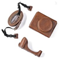 Vỏ bảo vệ máy ảnh kỹ thuật số Túi đựng máy ảnh bằng da PU có dây đeo vai có thể tháo rời Tương thích với Canon G7X2 / G7X3
