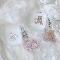 Vỏ bảo vệ tai nghe mờ dòng Bunny Bear chính hãng In hình dễ thương Apple airpod pro2 Vỏ mềm Niche