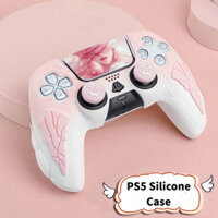 Vỏ bảo vệ tay cầm cho Sony ps5 vỏ bọc tay cầm chơi game Keo dẻo vỏ silicon ps5 có nhãn dán nắp cần điều khiển phụ kiện máy chơi game