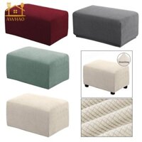 Vỏ bệ chân cao cấp Co giãn Ottoman Slipcovers Gấp tựa chân Pouf
