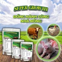 Vỗ Béo Cho Lợn Gà Trâu Bò Super-Growth tăng trưởng vật nuôi Thuộc Viện Nông Nghiệp Việt Nam Gói1Kg