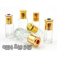 Vỏ bi lăn Dubai 3ml 5ml 10ml thủy tinh thân Ruby - Chai lọ chiết nước hoa, dầu dừa, phễu mini, mỹ phẩm du lịch. - 10ML DUBAI