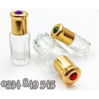 Vỏ bi lăn Dubai 3ml 5ml 10ml thủy tinh thân Ruby - Chai lọ chiết nước hoa, dầu dừa, phễu mini, mỹ phẩm du lịch. - 5ML DUBAI