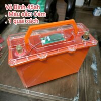 Vỏ Bình Pin 45AH Kín Nước ES12-32E Chứa Được 12 Cell 33140 Có Led Báo Pin