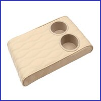 Vỏ bọc bảng điều khiển trung tâm ô tô Đệm tay vịn ô tô có giá đỡ cốc kép bằng da PU Xe tay vịn trung tâm Hộp đựng caeudopvn