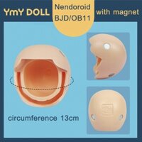 Vỏ Bọc Bảo Vệ Mặt Sau Đầu Có Thể Gắn Nam Châm Cho Búp Bê Nam Châm BJD OB11