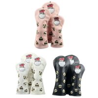 Vỏ bọc câu lạc bộ bằng gỗ chơi gôn họa tiết Hamburger 135UT Vỏ bảo vệ câu lạc bộ số. 1 Gỗ / Gỗ Fairway / Nắp lai chân gà nhỏ PU