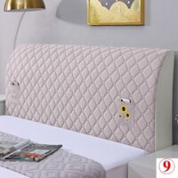 Vỏ Bọc Đầu Giường Gỗ Bằng Da cotton Chần Bông Dày Dặn Mềm Mại Chống Bụi Phong Cách Châu Âu