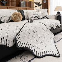 Vỏ bọc ghế Sofa ấm áp sang trọng không đều Đệm dày tối thiểu chống trượt Thảm đi văng đa năng bốn mùa