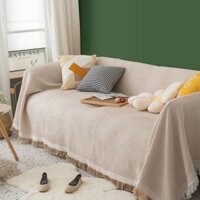 Vỏ bọc ghế sofa thích hợp sử dụng bốn mùa bằng vải cotton pha Khăn phủ sofa