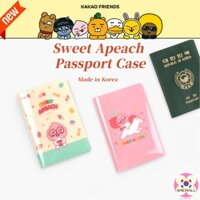 Vỏ Bọc Hộ Chiếu Du Lịch Họa Tiết Kakao Friends Sweet Apeach