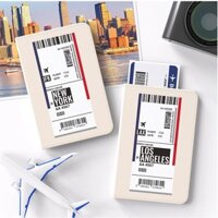 Vỏ Bọc Hộ Chiếu Thiết Kế Vé Máy Bay - Chủ Đề Thành Phố / seoul london paris