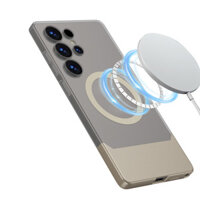 Vỏ bọc màu từ tính mờ cho vỏ sạc không dây Samsung Galaxy S25 Ultra
