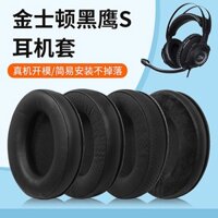 Vỏ bọc miếng bọt biển tai nghe có sẵn Thích hợp cho Kingston HyperX Cloud Revolver S Black Hawk S Vỏ tai nghe Vỏ bọt biển Bịt tai Miếng đệm tai Vải lưới thoáng khí Không lột