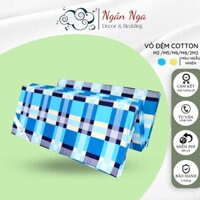 Vỏ Bọc Nệm gấp 3 Tấm Cotton , Áo bọc đệm giường KT 1m2-1m5-1m6-1m8-2m, Màu Ngẫu Nhiên- Ngân Nga Shop