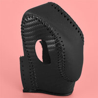 Vỏ bọc núm chuyển số giả da màu đen dành cho xe Ford Focus Escape Fiesta Transit Họa tiết sợi Carbon