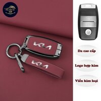 Vỏ Bọc Ốp Chìa Khóa Ô Tô Màu Đỏ KIA Morning Soluto Sonet Seltos Carnival Sorento Carens Cerato