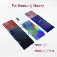 Vỏ bọc pin mặt sau kính có ống kính máy ảnh dính cho Samsung Galaxy Note 10 Plus