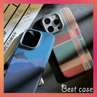 Vỏ bọc sợi carbon phát sáng xanh cứng tương thích cho iPhone 16 15 14 13 12 pro max ốp lưng