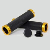 Vỏ bọc tay nắm xe đạp có khoá kép hợp kim Cặp - Vàng
