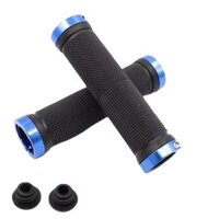 Vỏ bọc tay nắm xe đạp có khoá kép hợp kim Cặp - Xanh dương