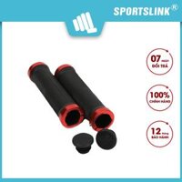 Vỏ bọc tay nắm xe đạp Sportslink có khoá kép hợp kim Cặp - Đỏ