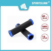 Vỏ bọc tay nắm xe đạp Sportslink có khoá kép hợp kim Cặp - Xanh dương
