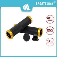 Vỏ bọc tay nắm xe đạp Sportslink có khoá kép hợp kim Cặp - Vàng