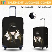 Vỏ Bọc Vali Chống Trầy Bao Trùm Vali Độ đàn hồi Cá nhân Luggage Cover Size 18 20 22 24 26 28 30 32 inch A101