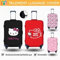 Vỏ Bọc Vali Chống Trầy Hello Kitty Anime Bao Trùm Vali Độ đàn hồi Cá nhân Luggage Cover Size 18 20 22 24 26 28 30 32