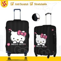 Vỏ Bọc Vali Chống Trầy Sanrio HelloKitty Bao Trùm Vali Độ đàn hồi Cá nhân Luggage Cover 18-32Inch DHK3