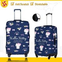 Vỏ Bọc Vali Chống Trầy Sanrio HelloKitty Bao Trùm Vali Độ đàn hồi Cá nhân Luggage Cover 18-32Inch DHK7