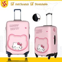 Vỏ Bọc Vali Chống Trầy Sanrio HelloKitty Bao Trùm Vali Độ đàn hồi Cá nhân Luggage Cover 18-32Inch DHK46