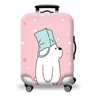 👏Vỏ bọc Vali hành lý du lịch - Chống xước vali - Mẫu Gấu Hồng